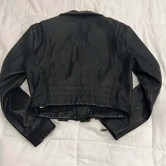 Rebecca Minkoff Blk. Leather Jacket Sz. XS - Picture 6 of 7
